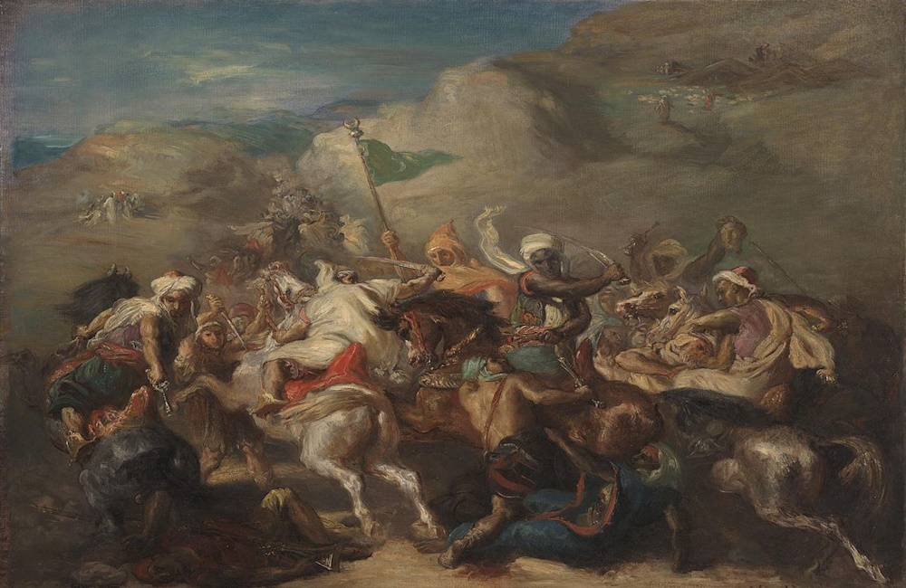 battle of arab horsemen