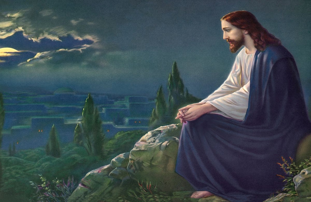 Christ praying