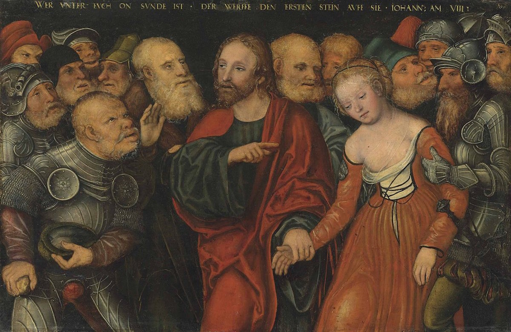 Jesus and the woman taken in adultery