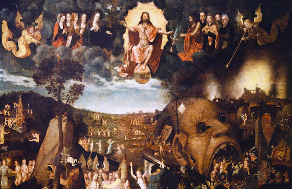 Jesus and crowds on judgment day