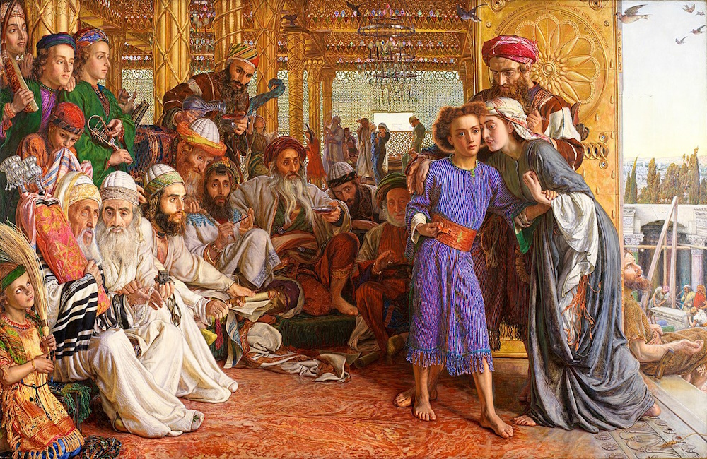 Young Jesus and teachers in the temple