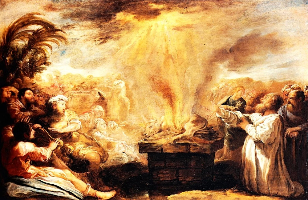 Prophet Elijah calls fire down from Heaven