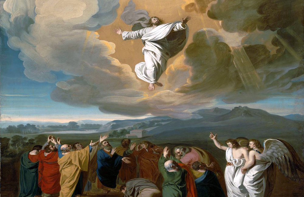 Jesus ascending to heaven